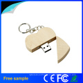 2016 Promotional Gift Customized Wood Heart Shape USB2.0 Pendrive